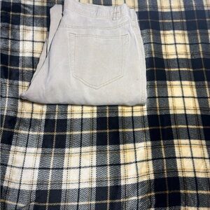 Cream corduroy pants